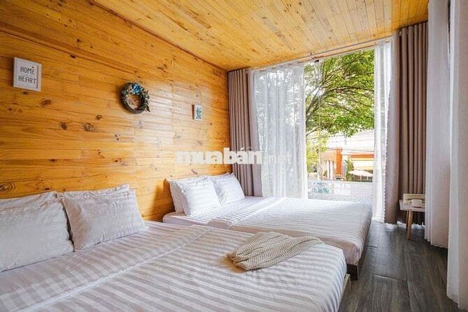 Homestay sân vườn KQH Yersin 8PN sức chứa 20 người, 2,5tr/ngày, 500m r