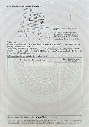 Đất full thổ cư 4,2x20 ,đường8m khu vip Dương Thị Giang ,Trường Chinh