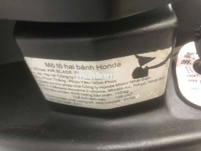 Honda Air Blade 2011 Đen