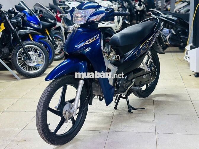 XE MÁY THỊNH PHÁT- WAVE A 110 XANH THAN VÀNH ĐÚC