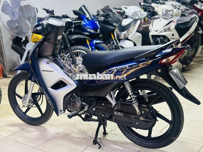 XE MÁY THỊNH PHÁT- WAVE A 110 XANH THAN VÀNH ĐÚC