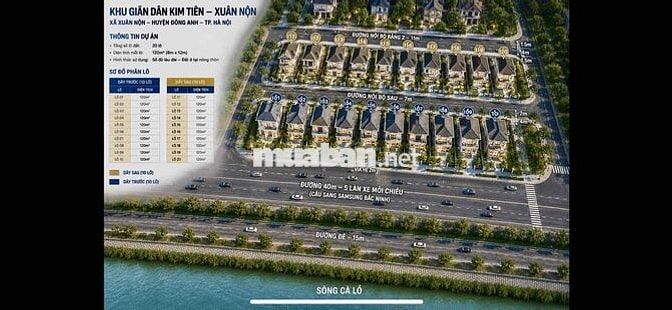🔥 BÁN 120m2  ĐẤT GIÃN DÂN KIM TIÊN – XUÂN NỘN, ĐÔNG ANH 🔥