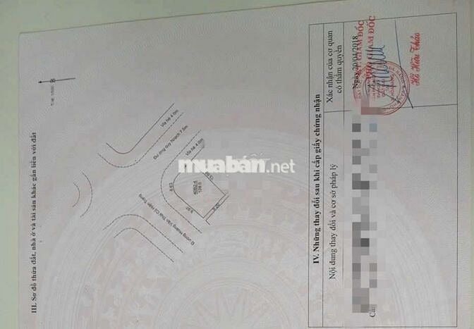 Bán lô góc MT đường 7m5 lề 4m vị trí kinh doanh