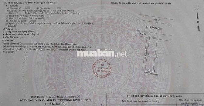 Bán Nhà KDC Lê Phong 1, Phường Dĩ An, TP. Hồ Chí Minh