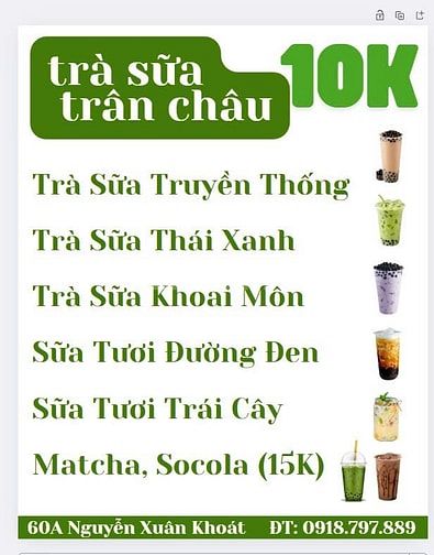 CƠ HỘI LÀM CHỦ QUÁN THỨC ĂN VÀ GIẢI KHÁT CHIKI