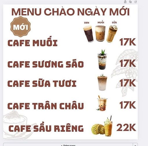 CƠ HỘI LÀM CHỦ QUÁN THỨC ĂN VÀ GIẢI KHÁT CHIKI