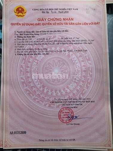 ✅Chính chủ bán 2 lô đất (đối lưng) thuộc Khu Phố Diêu Trì 