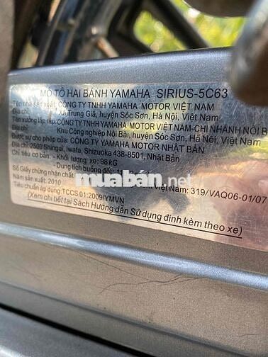 Yamaha Sirius 110 zin