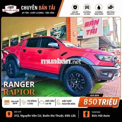 Ford Raptor 2019 không niên hạn