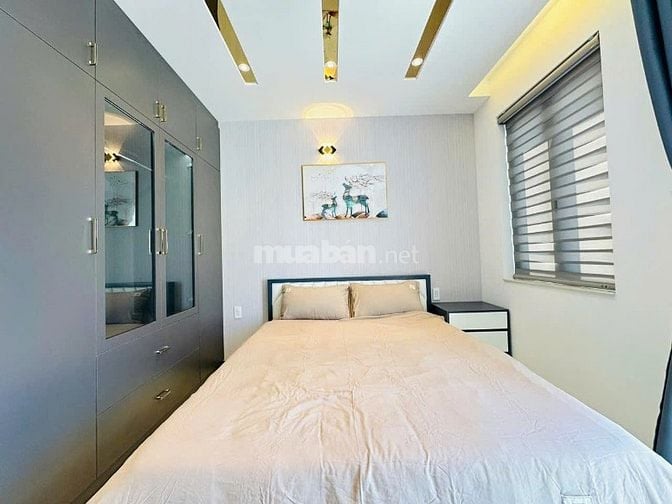 464/16 Phạm Văn Chiêu, 4 tầng, nở hậu, nhà mới hoa hồng môi giới