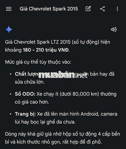 Chevrolet Spark 2015 Trắng