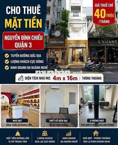 NHÀ VIEW MẶT TIỀN NGUYỄN ĐÌNH CHIỂU QUẬN 3 - 4PN Ở LIỀN - CHỈ 15 TRIỆU