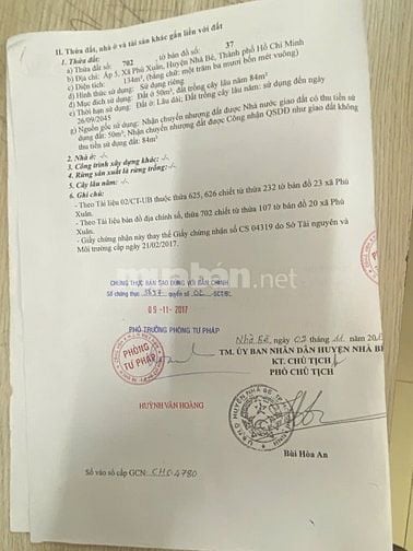 CẦN BÁN NHÀ HẺM 2680 ĐƯỜNG HUỲNH TẤN PHÁT SHR 134M2, GIÁ 4 TỶ 8