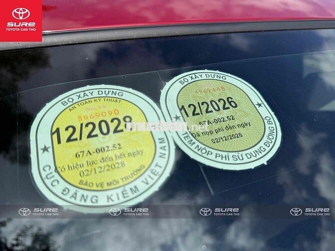 Toyota Wigo 2025 1.2G Đỏ 7.000KM