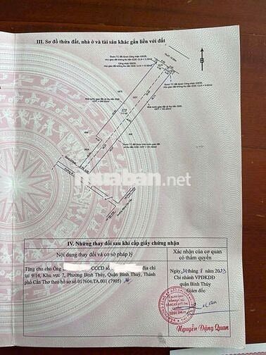 🏡Cần bán lô đất đẹp tại Bình Thủy – TP Cần Thơ
