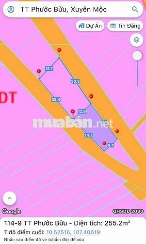 🔥 2MT Hồ Tràm – Ngang 53m – 675m² – 6.8 Tỷ