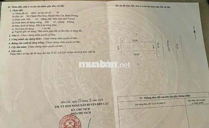 Bán Đất Chánh Phú Hoà , 1tỷ3xx ,Có ht Bank 5x20