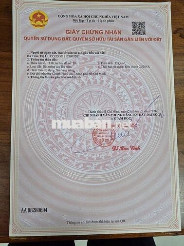 Bán 02 lô đất đẹp và rẻ, 01 lô bán 1,35 tỷ. Mua 02 lô bán 2,5 tỷ.