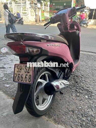 Honda Vision 2017 màu Hồng
