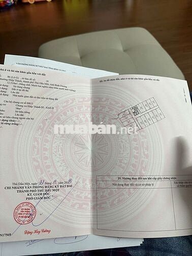 Chính Chủ Gấp Bán Căn Hộ Chung Cư Hiệp Thành III Đang cho thuê 5tr/th