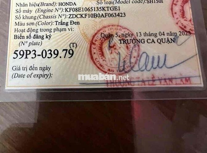 Honda SH 150i Trắng chính chủ