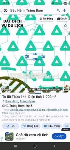 Bán đất Bàu Hàm Trảng Bom Đồng Nai 1002 giá 900 triệu