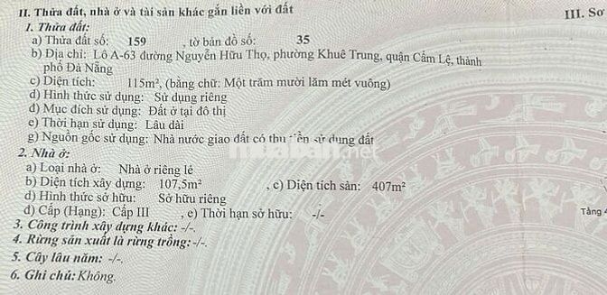 Bán nhà 4 tầng mặt tiền đường Nguyễn Hữu Thọ, p. Cẩm Lệ, TP Đà Nẵng