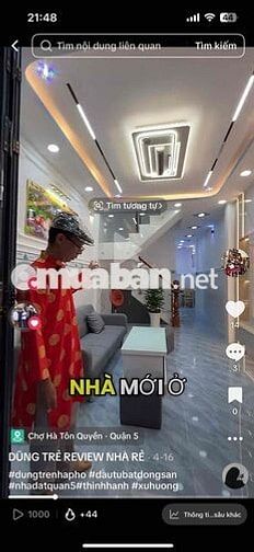 CHỈ 5,35 TỶ – NHÀ MỚI FULL NỘI THẤT – VÕ TRƯỜNG TOẢN, Q.5 🔥