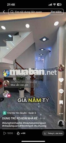 CHỈ 5,35 TỶ – NHÀ MỚI FULL NỘI THẤT – VÕ TRƯỜNG TOẢN, Q.5 🔥