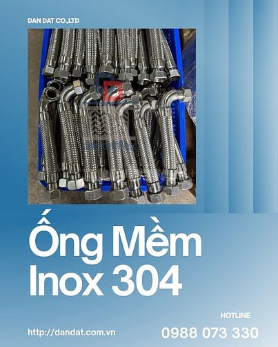 Ống mềm inox 304 | Ống mềm inox rắc co | Ống mềm thủy lực inox 304
