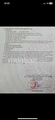 Bán nhanh lô đất trả nợ ngân hàng tại tổ 9 Quang Minh, Mê Linh, Hà Nội