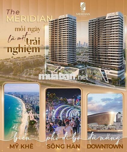Căn hộ 1PN+ THE MERIDIAN ĐÀ NẴNG - View pháo hoa - Giá gốc chủ đầu tư