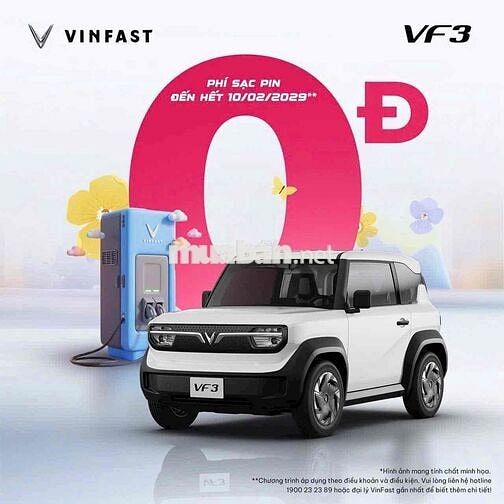 VinFast VF3 sẵn xe giao ngay