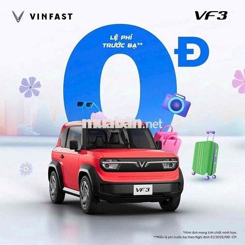 VinFast VF3 sẵn xe giao ngay