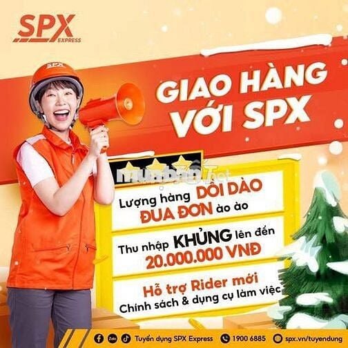 [HẠ LONG] SPX TUYỂN 5 SHIPPER LƯƠNG CỰC CAO