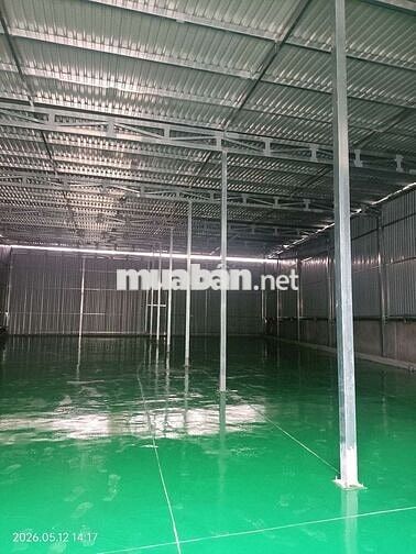 cho thuê xưởng nền epoxy mới xây dưng gần ngã 4Trung Chánh. n 
