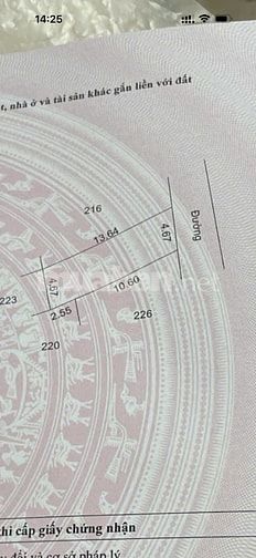 1,3 tỷ 62m2 đất sổ đỏ Lê Xá, Dương Quang, Mỹ Hào. Ngõ 5m oto vào