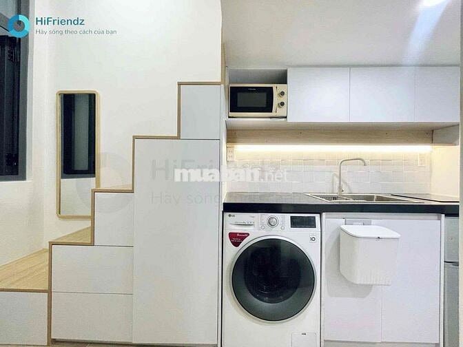 CHO THUÊ PHÒNG GÁC FULL NỘI THẤT MÁY GIẶT RIÊNG TIỆN QUA CÁC QUẬN