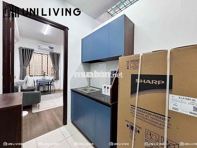 STUDIO TÁCH BẾP FULL NỘI THẤT NGAY TRUNG TÂM BÌNH THẠNH TIỆN ĐI Q1