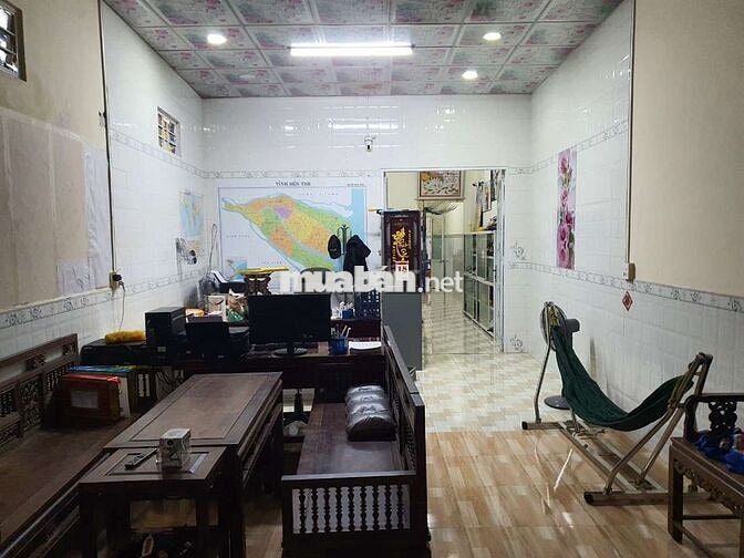 Mặt tiền ngang trước 9m x hậu 10m x dài 35m, Thổ cư 300m