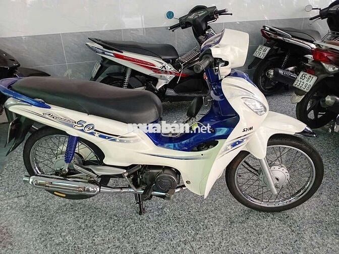 SYM Angela 50cc Trắng xanh