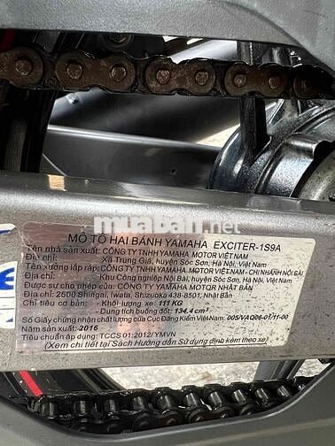 Yamaha Exciter 1S9A 2016 Đỏ đen 37529 km