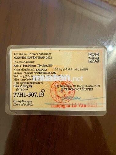 Yamaha Janus Đen đỏ 20.000 km