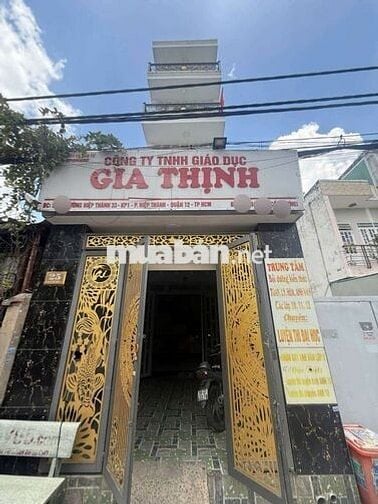 Cho thuê tòa nhà Mặt Tiền 5 tầng HT33 - 400m2 sàn - Ngay Nhà máy bia