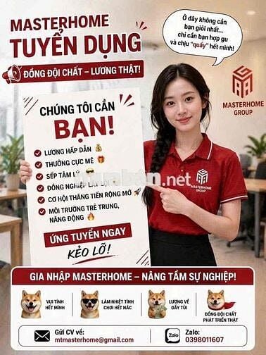 Tuyển Dụng Chuyên Viên Kinh Doanh Hoa Hồng Cao