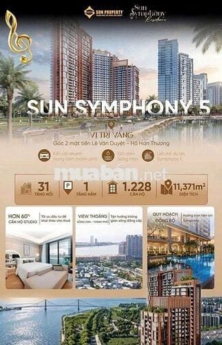 SYMPHONY 5 CHỈ TỪ 2TỶ SỞ HỮU NGAY CĂN HỘ SÔNG HÀN và VIEW BIỂN