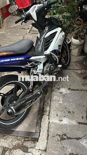 Xe máy số 50cc côn tay Xanh trắng