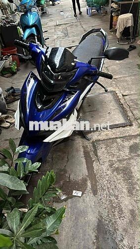 Xe máy số 50cc côn tay Xanh trắng