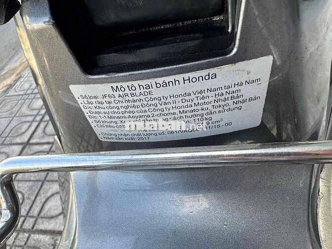 Honda Air Blade 125 2017 Đen xám
