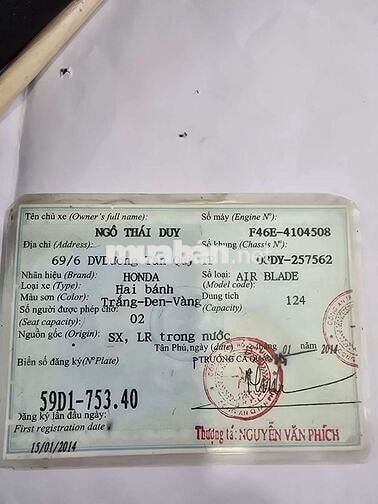 Honda Air Blade 125 Vàng đồng